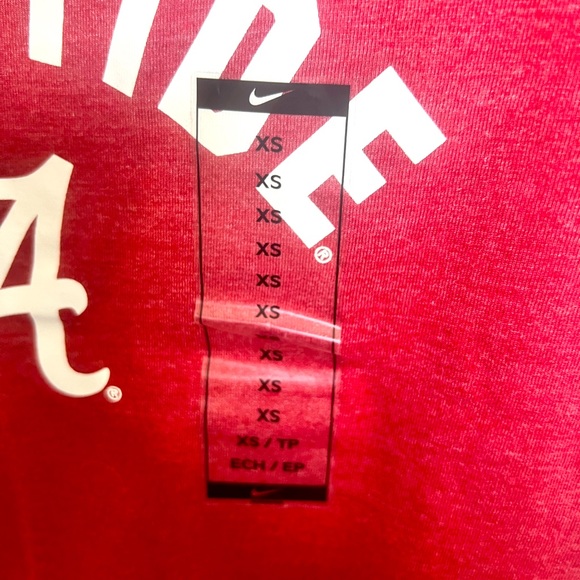 NWT Nike Alabama Short Sleeve V Neck T-shirt - Picture 3 of 6